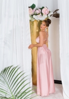 Rochii sexy tip satin Maxi cu XL crapatura pe picior