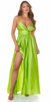 Rochii sexy tip satin Maxi cu XL crapatura pe picior