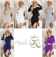 Rochii Sexy tricot cu crapatura pe picior