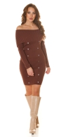 Rochii Sexy umerii goi tricot cu tinte