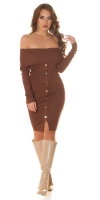 Rochii Sexy umerii goi tricot cu tinte