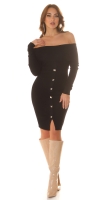 Rochii Sexy umerii goi tricot cu tinte