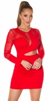 Rochii So sexy fashion maneca lunga cu plasa detail