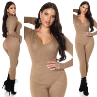 Salopete dama Hey Sexy fashion maneca lunga cu decolteu in v