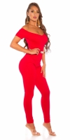 Salopete dama Sexy cu curea aurie & Carmen decolteu