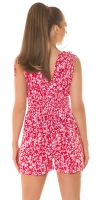 Salopete dama Sexy de vara cu decolteu in v & imprimeu floral