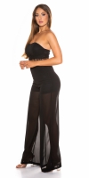 Salopete dama sexy umerii goi semi-transparent