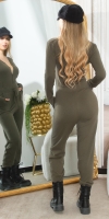 Salopete de club dama Bluze maneca lunga Sexy cu nasturi 