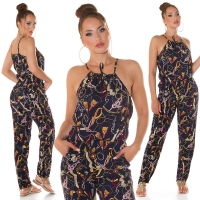 Salopete de club dama la moda Neck cu buzunare