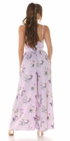 Salopete de club dama sexy pleated cu imprimeu floral