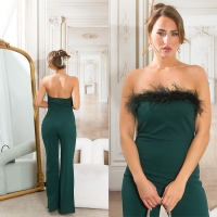 Salopete de club dama Sexy Musthave cu feather detaliu