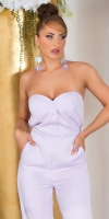 Salopete de club dama sexy umeri goi cu nasturi