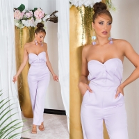 Salopete de club dama sexy umeri goi cu nasturi