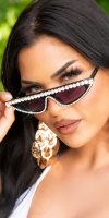 Sexy Cat-Eye Sunglasses cu strasuri