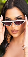 Sexy Cat-Eye Sunglasses cu strasuri