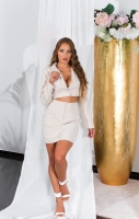 sexy Mini Blazerdress cu decupaje