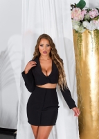 sexy Mini Blazerdress cu decupaje
