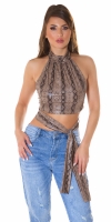 Top sexy piele ecologica care se leaga