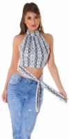 Top sexy piele ecologica care se leaga