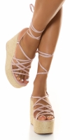 Sexy Wedges cu snur la spate