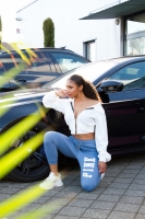 sport Jogger cu imprimeu