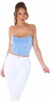 Topuri cu buricul gol Sexy umeri goi Corset Look