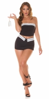 Topuri cu buricul gol Sexy umeri goi stripe detail