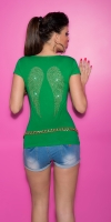 Tricouri dama sexy cu fundite si angelwings