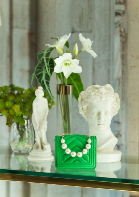 la moda Ultra Mini Handbag cu perle handle