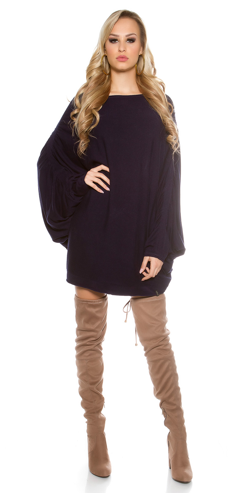 Pulover la moda supradimensionat Bat