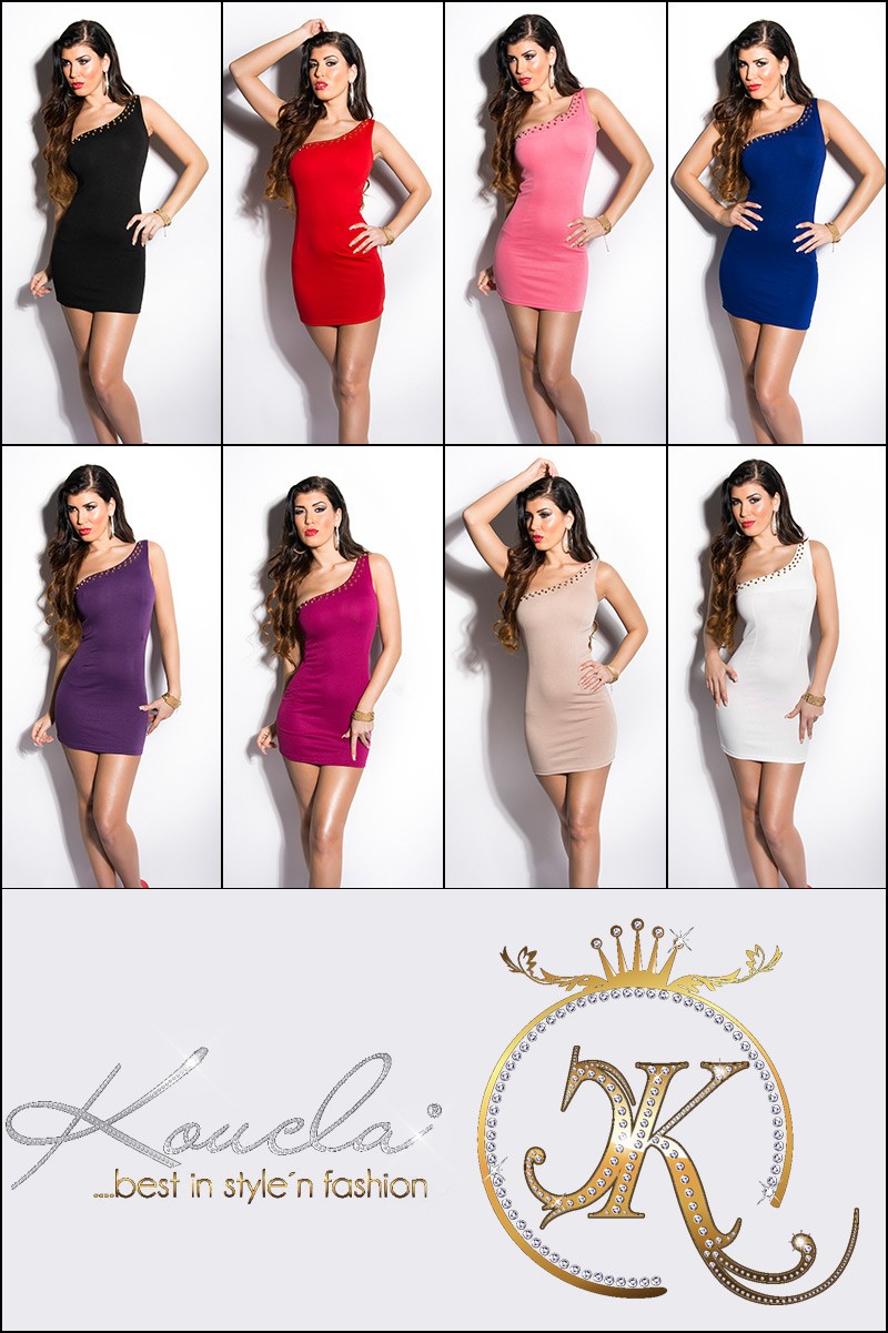 Rochie mini sexy cu umar gol stud
