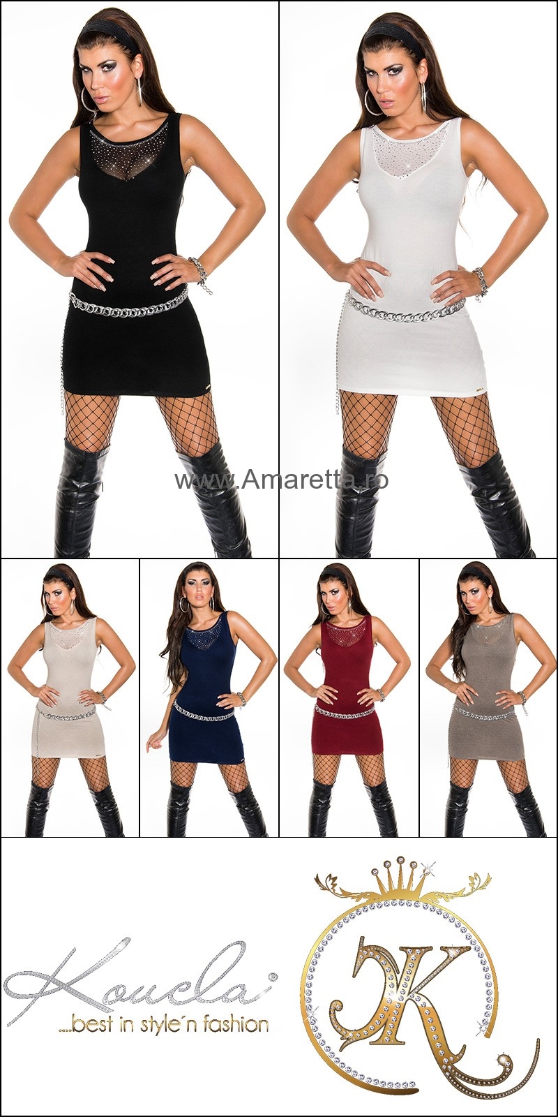 Rochie mini sexy tricot-cu tinte
