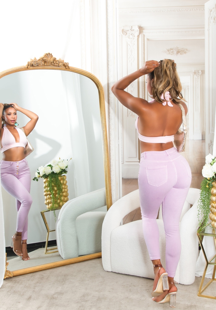 Blugi cu talie inalta Sexy
