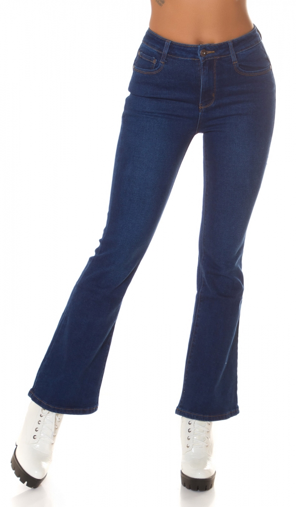 Blugi Sexy cu talie inalta Push up evazati