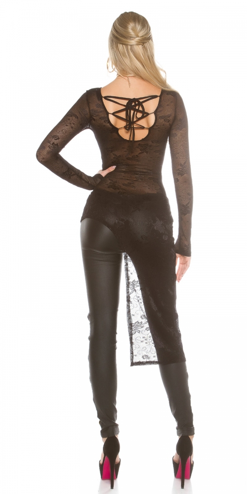 Bluze dantela sexy cu siret