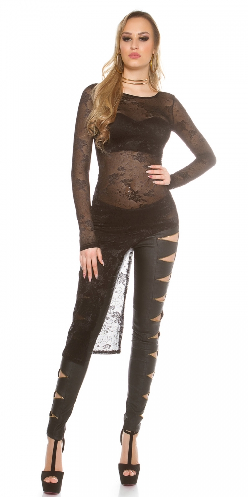 Bluze dantela sexy cu siret