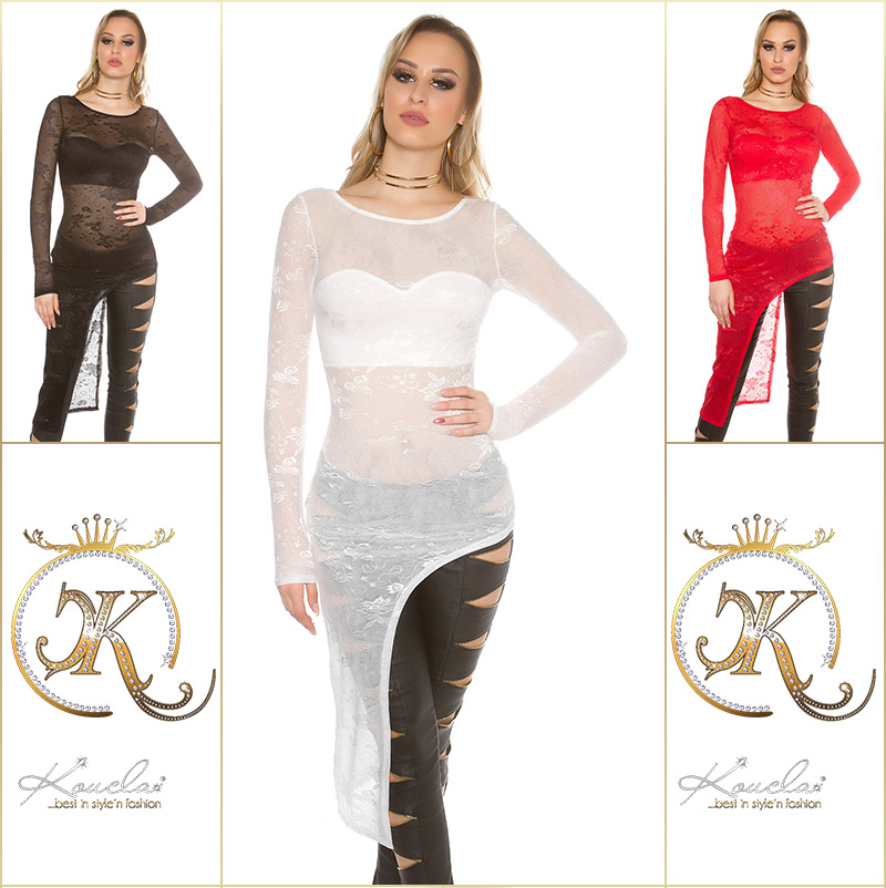 Bluze dantela sexy cu siret