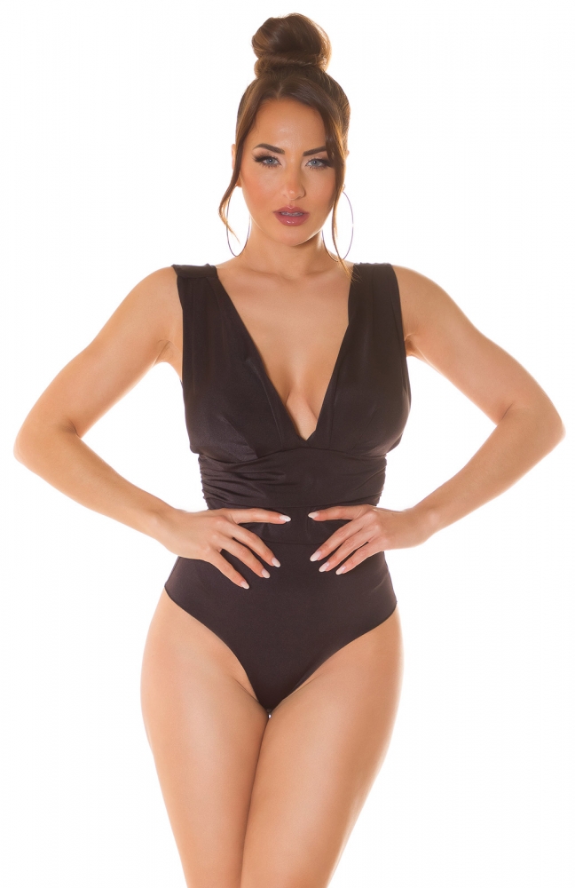 Body sexy cu decolteu in v