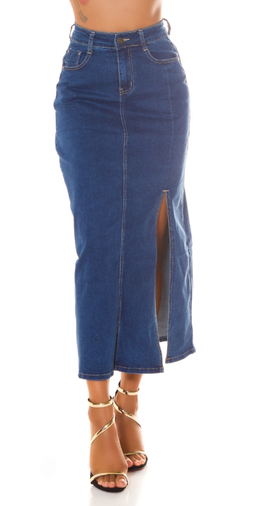 Fuste Sexy Musthave Denim cu crapatura