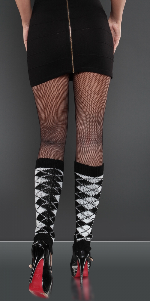 Jambiere dama Sexy in Argyle-Look