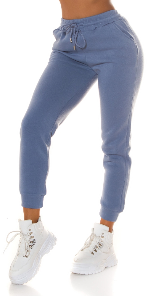 la moda cu talie inalta Jogger buzunare