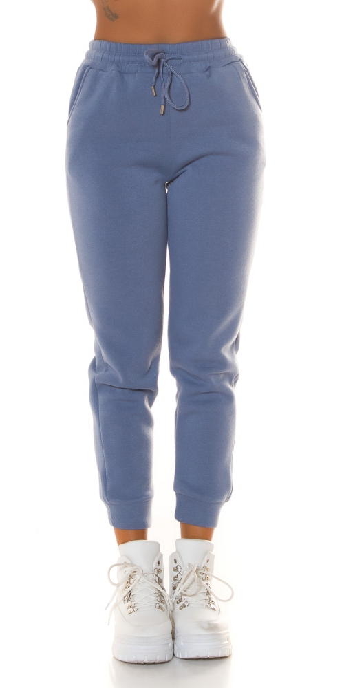 la moda cu talie inalta Jogger buzunare