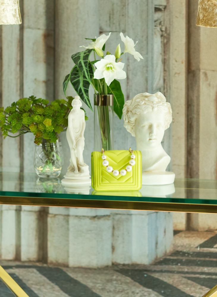 la moda Ultra Mini Handbag cu perle handle