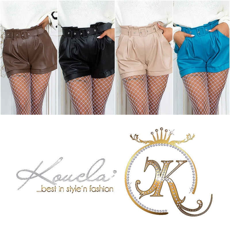Pantaloni scurti Sexy piele ecologica paperpag