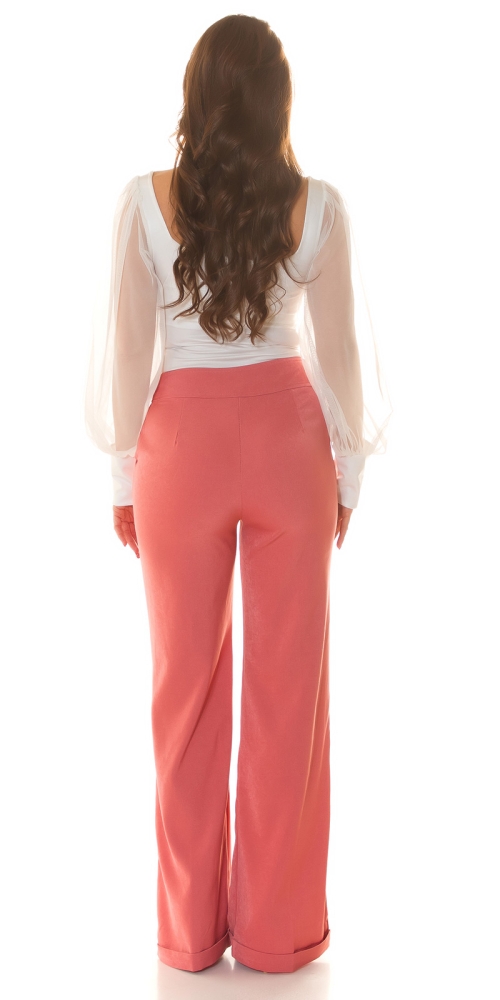 Pantaloni sexy cu talie inalta evazati