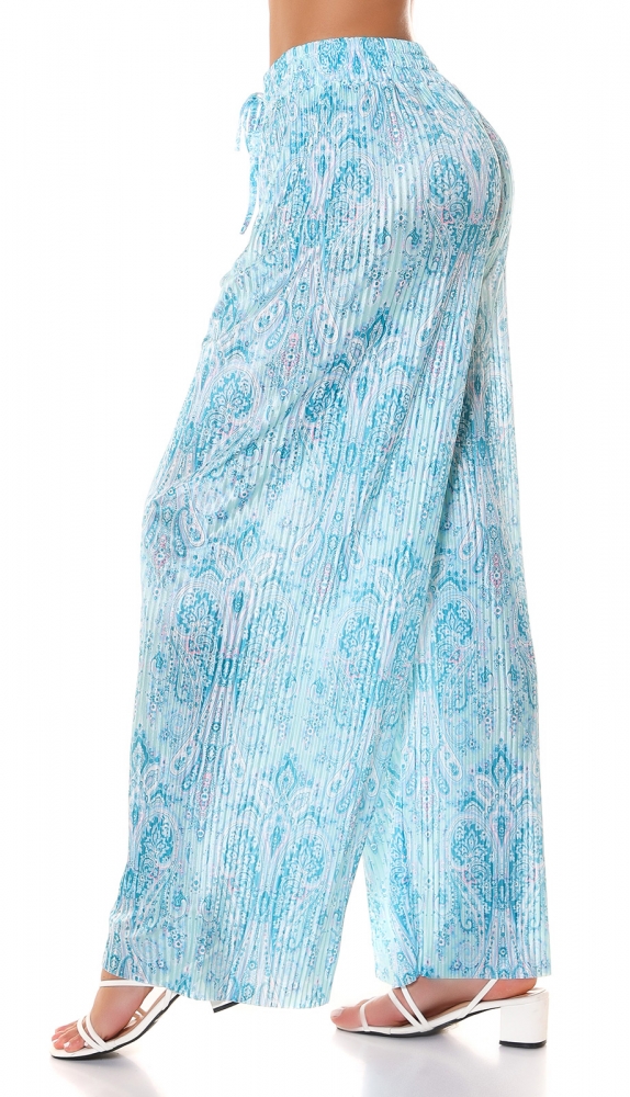 Pantaloni sexy pleated evazati de vara