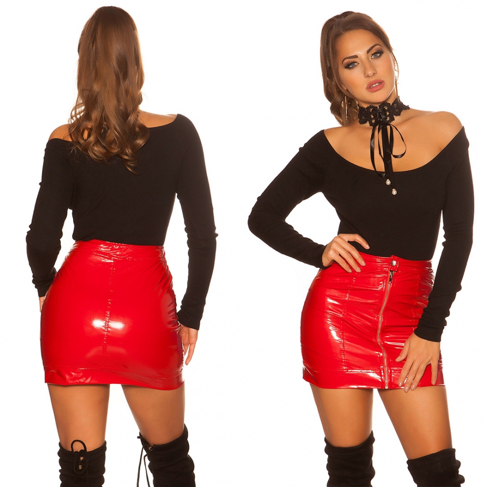Pulover sexy cu model crosetat guler