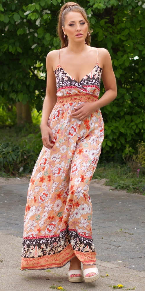 Rochie lunga la moda Boho-look