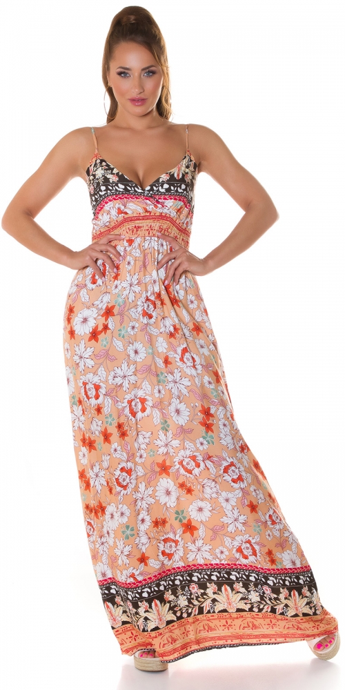 Rochie lunga la moda Boho-look