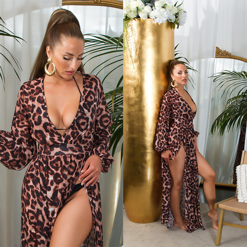 Rochie lunga sexy transparent / Cover-Up
